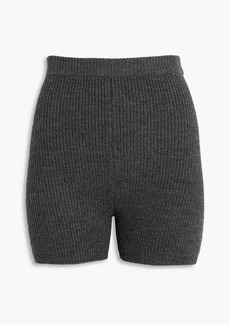 T by Alexander Wang alexanderwang.t - Ribbed wool-blend shorts - Gray - XS