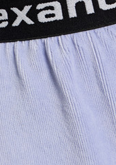 T by Alexander Wang alexanderwang.t - Stretch cotton-blend corduroy shorts - Purple - XXS