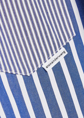 T by Alexander Wang alexanderwang.t - Striped cotton-jacquard shirt - Blue - XS