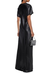 T by Alexander Wang alexanderwang.t - Washed-satin maxi dress - Black - XS