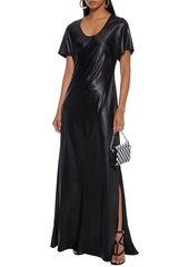 T by Alexander Wang alexanderwang.t - Washed-satin maxi dress - Black - XS