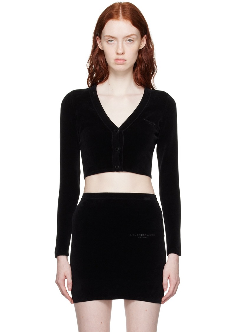 T by Alexander Wang alexanderwang. t Black Bonded Cardigan