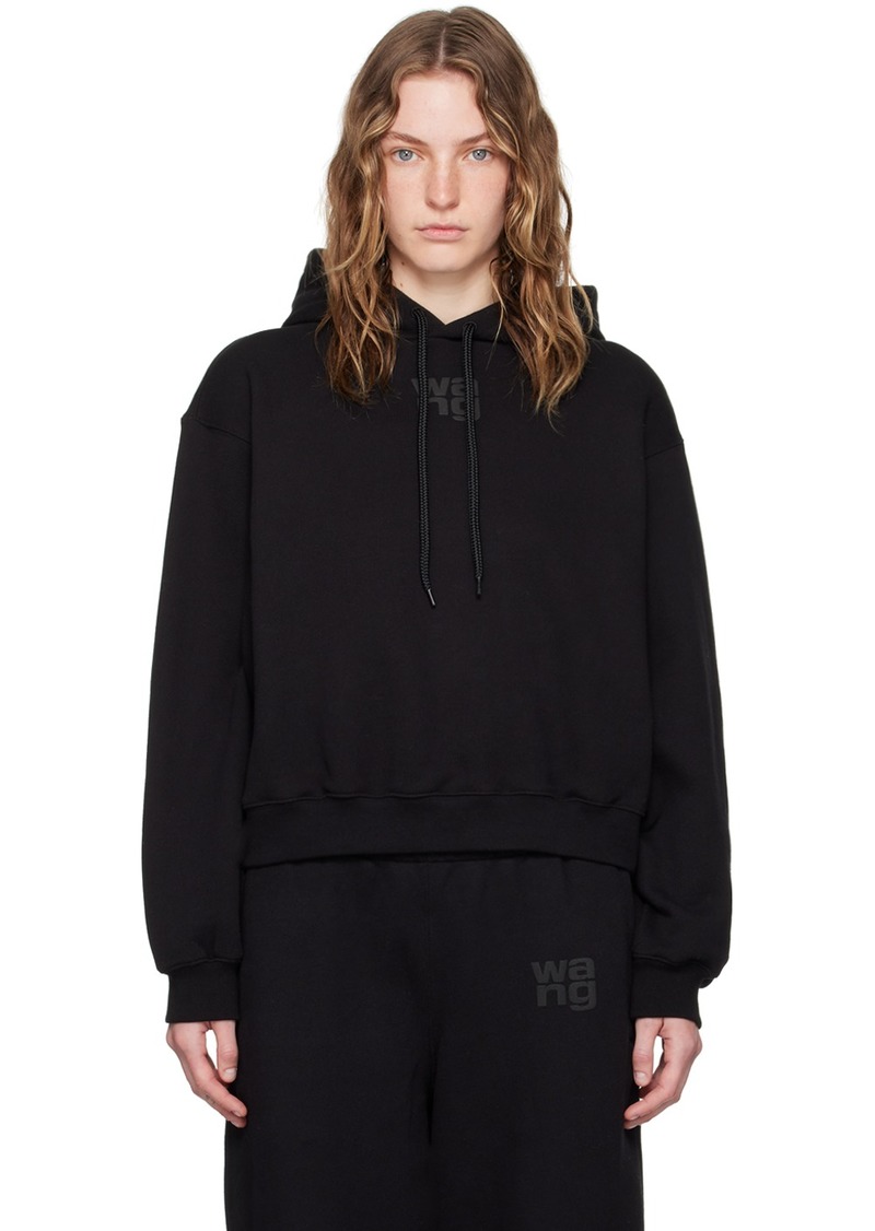 T by Alexander Wang alexanderwang. t Black Bonded Puff Logo Hoodie