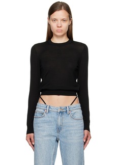 T by Alexander Wang alexanderwang. t Black Embossed Logo Sweater