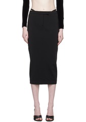 T by Alexander Wang alexanderwang.t Black G-String Maxi Skirt