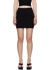 T by Alexander Wang alexanderwang.t Black Jacquard Miniskirt