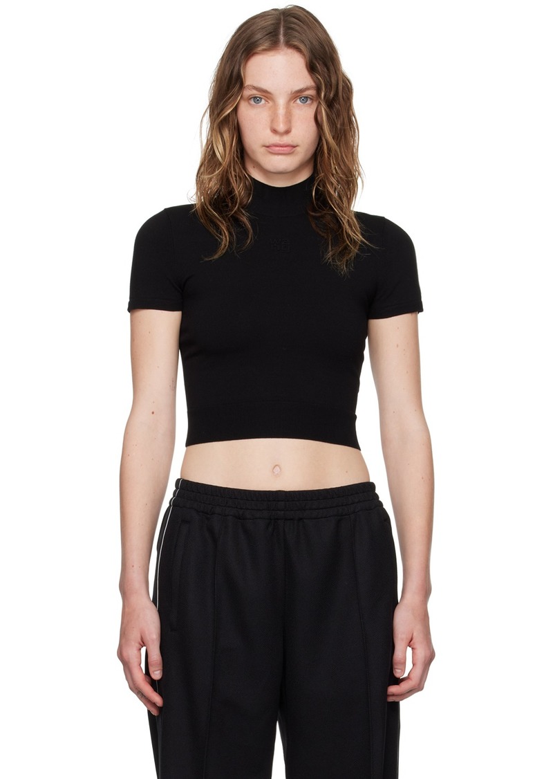 T by Alexander Wang alexanderwang. t Black Logo-Embossed T-Shirt