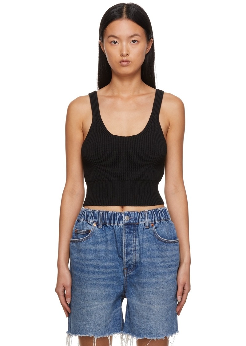 T by Alexander Wang alexanderwang. t Black Rib Knit Tank Top