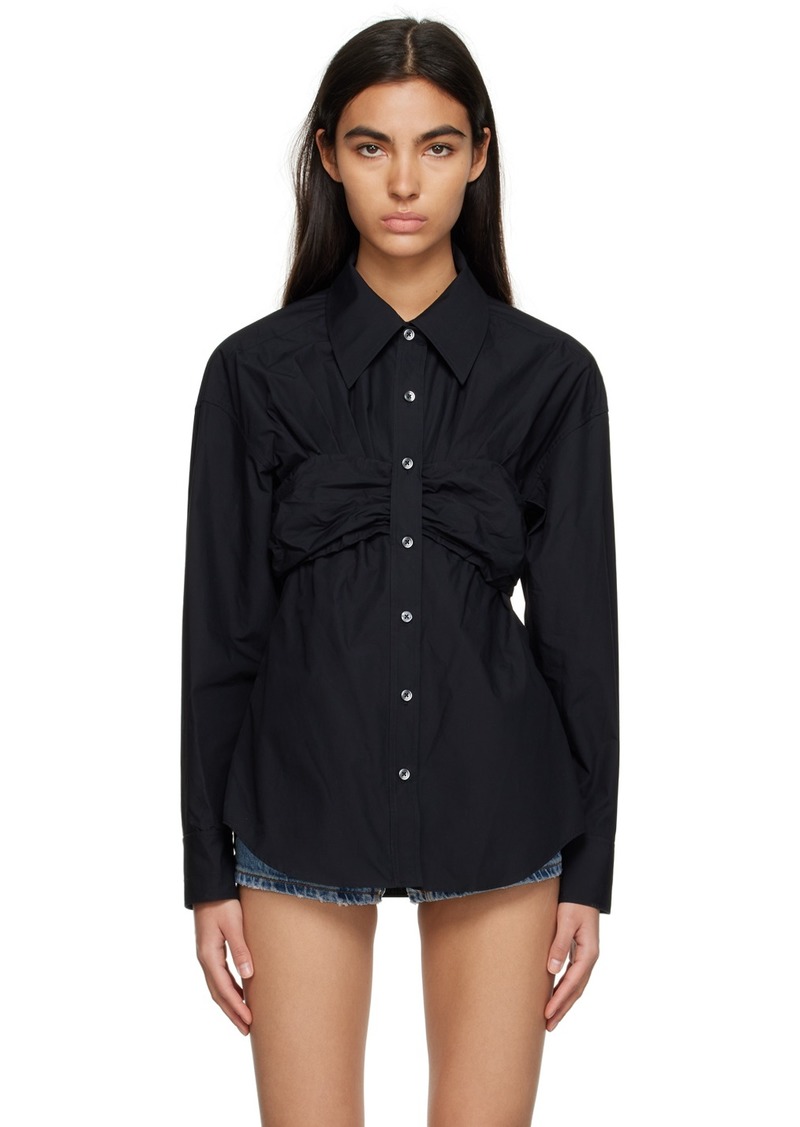 T by Alexander Wang alexanderwang. t Black Ruched Shirt