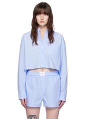 T by Alexander Wang alexanderwang. t Blue Cropped Shirt