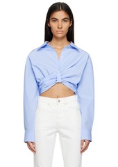 T by Alexander Wang alexanderwang. t Blue Cropped Shirt