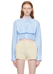 T by Alexander Wang alexanderwang. t Blue Layered Shirt