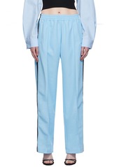 T by Alexander Wang alexanderwang.t Blue Pinched Seam Track Pants