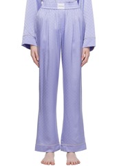 T by Alexander Wang alexanderwang.t Blue Pleated Pyjama Pants