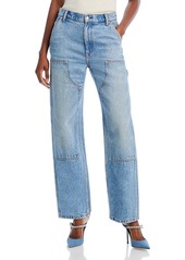 T by Alexander Wang alexanderwang.t Ez Slouch High Rise Carpenter Jeans in Classic Light Indigo