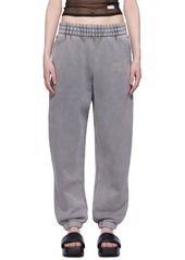 T by Alexander Wang alexanderwang.t Gray Bonded Lounge Pants