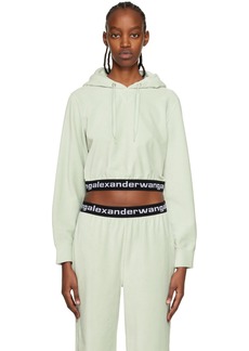 T by Alexander Wang alexanderwang. t Gray Cropped Hoodie