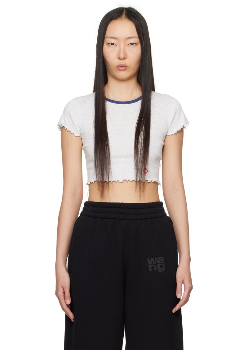 T by Alexander Wang alexanderwang. t Gray Cropped T-Shirt