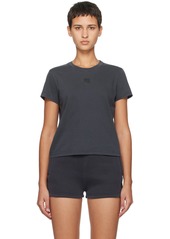 T by Alexander Wang alexanderwang. t Gray Shrunken T-Shirt