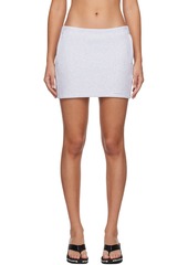 T by Alexander Wang alexanderwang.t Gray Zip Miniskirt