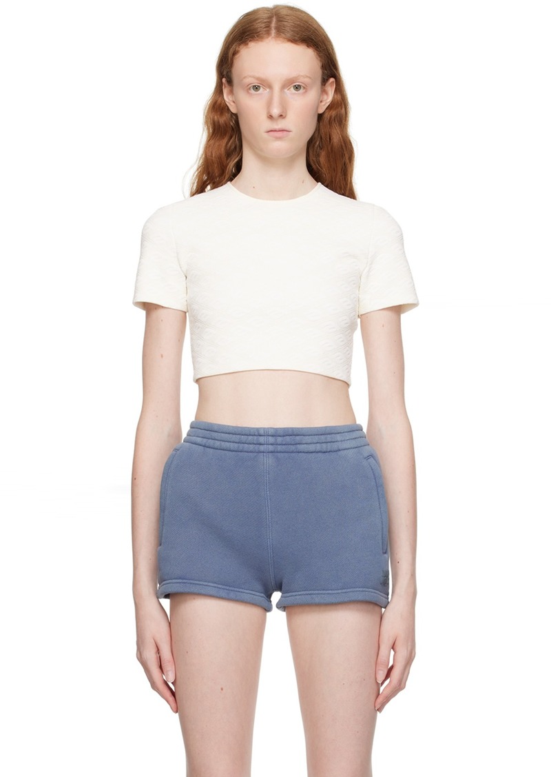 T by Alexander Wang alexanderwang. t Off-White Cropped T-Shirt