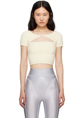 T by Alexander Wang alexanderwang.t Off-White Cutout T-Shirt