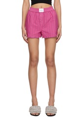 T by Alexander Wang alexanderwang.t Pink Striped Shorts