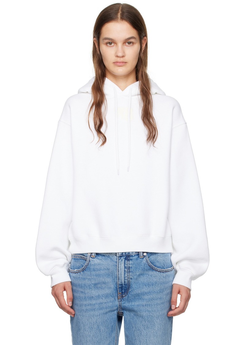 T by Alexander Wang alexanderwang. t White Bonded Hoodie