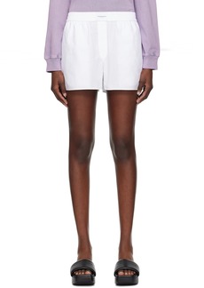 T by Alexander Wang alexanderwang.t White Button-Fly Shorts