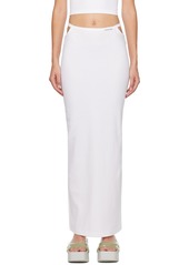 T by Alexander Wang alexanderwang.t White Cutout Maxi Skirt