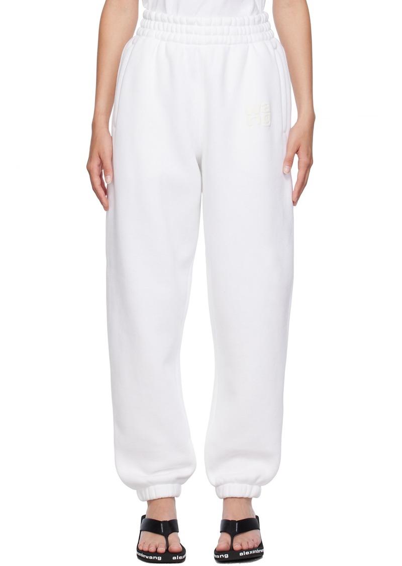 T by Alexander Wang alexanderwang. t White Elasticized Sweatpants