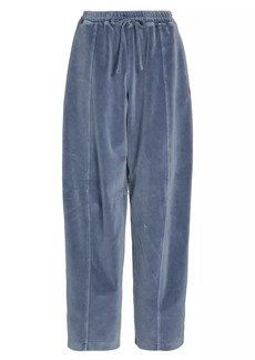 T by Alexander Wang Articulated Velvet Track Pants