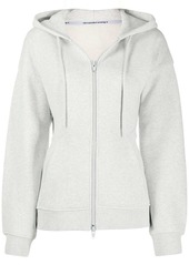T by Alexander Wang fitted-waist zip-up hoodie