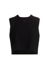T by Alexander Wang Foundation Jersey Cropped Muscle Tee