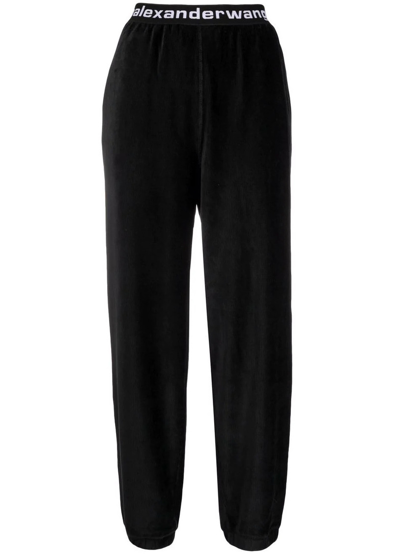 Alexander Wang logo-waistband track pants