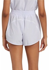 T by Alexander Wang Piped Cotton Mini Track Shorts