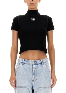 T BY ALEXANDER WANG CROPPED T-SHIRT