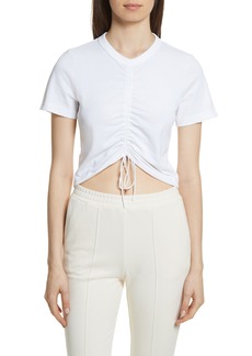 T by Alexander Wang Ruched Cotton Tee