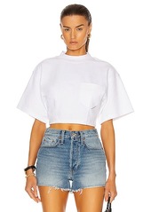 T by Alexander Wang Sculpted Cropped T-Shirt