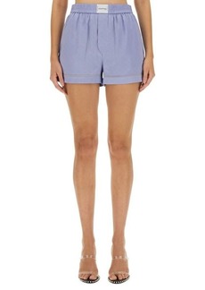 T BY ALEXANDER WANG SHORTS WITH LOGO