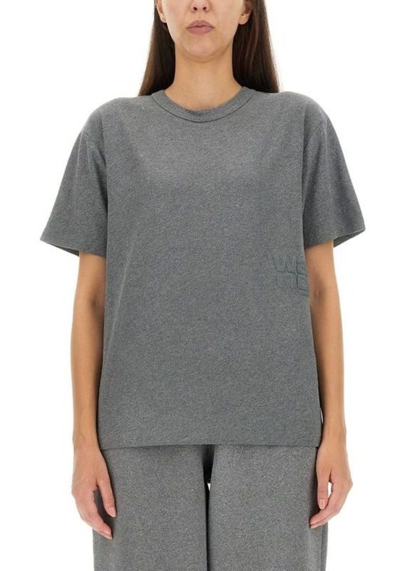 T BY ALEXANDER WANG T-SHIRT WITH LOGO