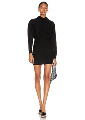 T by Alexander Wang Tailored Knit Hoodie Dress
