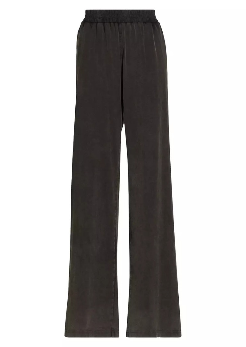 T by Alexander Wang Washed Cotton Wide-Leg Pants