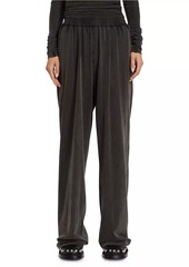 T by Alexander Wang Washed Cotton Wide-Leg Pants