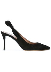 Tabitha Simmons suede sling back pumps