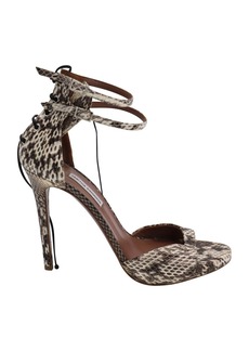 Tabitha Simmons Viva Snake-effect Ankle Heels in Multicolor Leather