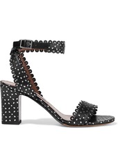 Tabitha Simmons Woman Leticia Studded Laser-cut Leather Sandals Blue