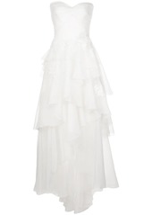Tadashi Cyd strapless high-low gown