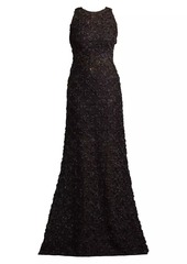 Tadashi Floral Lace Gown