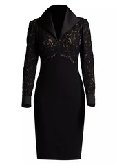 Tadashi Lace & Crepe Sheath Dress